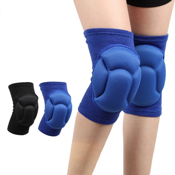 1 Pair Sports Thickening Knee Pads Volleyball Extreme Sports Kneepad Brace Support Dancing Anti collision Elastic Knee Protector