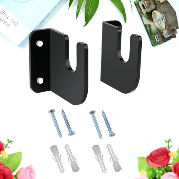 1 Pairs Skateboard Storage Bracket Acrylic Scooter Display Mount Decoration Easy Install Non-slip for Bedroom Store Office