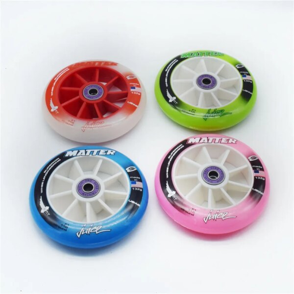 [110MM] MATTER JUICE inline speed skating wheel with F1 SUPERIOR emt competition level speed ruedas track road skating tyres