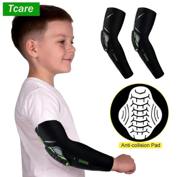 1 PCS Children Basketball Elbow Pads Elastic Foam Volleyball Sleeves Protector Fitness Gear Kids Sports Training Support Bracers